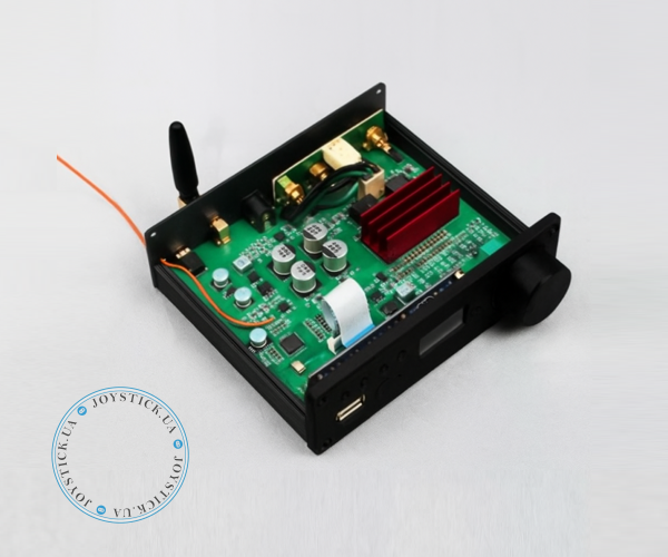 Підсилювач двоканальний BRZHIFI Audio C40 Hi-Fi 130x2 Вт на базі TPA3250 та ЦАП ES9023 - підтримка Bluetooth та пульта керування Колір Чорний